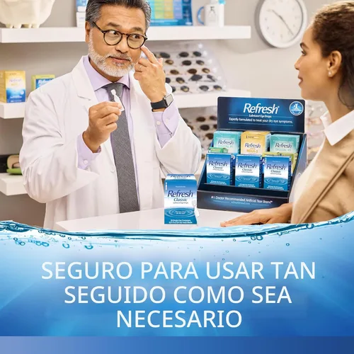Vista 4 de Refresh Classic Lubricant Eye Drops, sin conservantes, recipientes de un solo uso de 0.01 onzas líquidas, 30 unidades (paquete de 1)