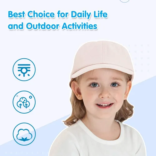 Vista 56 de Peecabe Gorra de béisbol para niños pequeños, unisex, de algodón, ajustable, para bebés, niños, gorra de béisbol para niñas de 1 a 5 años