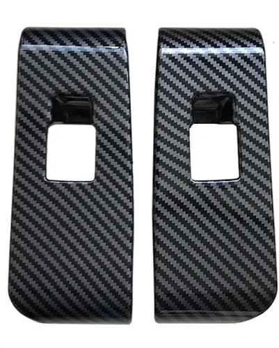 Vista 5 de ruihe 4 piezas de fibra de carbono de color de ventana de puerta de automóvil panel de control ajuste para Toyota Highlander 2020 2021 2022 2023