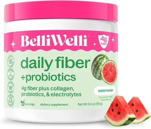 Vista 12 de BelliWelli Suplemento de fibra para mujeres y hombres – Polvo de fibra diaria premium de acacia orgánica con colágeno añadido, electrolitos