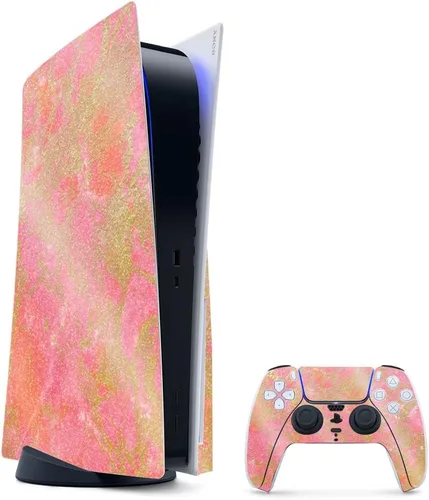 Vista 21 de MightySkins - Skin para juegos con purpurina brillante para PS5 y PlayStation 5, ágata amatista, acabado duradero con purpurina de alto brillo