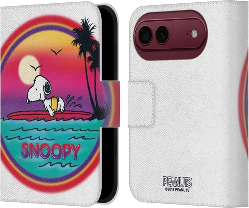 Vista 57 de Head Case Designs Funda de piel con licencia oficial de Peanuts Beach Surf Snoopy Boardwalk Airbrush compatible con Apple iPhone 11 Playa Surf