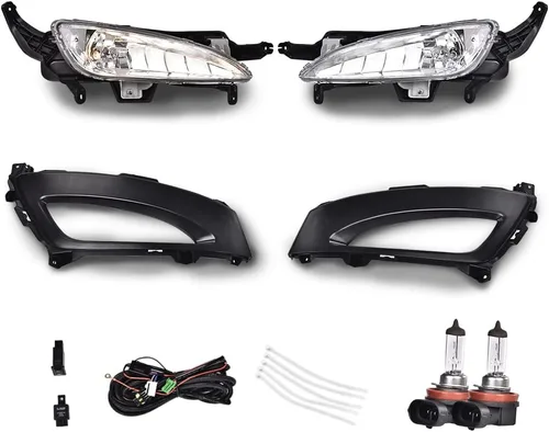 Vista 15 de PIT66 Luces antiniebla para parachoques delantero, compatibles con Jeep Grand Cherokee 2005-2010/Jeep Commander 2006-2010 izquierda/derecha