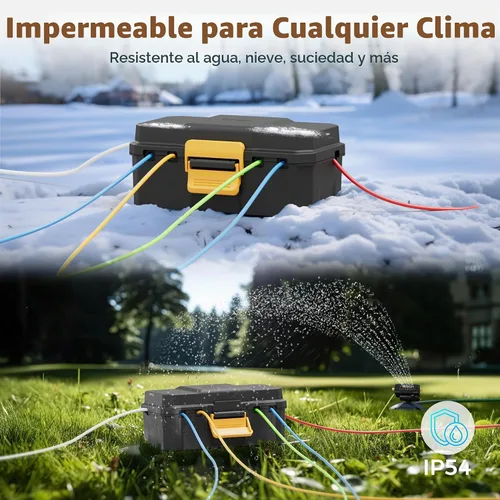 Vista 2 de Diivoo - Cubiertas para cables de extensión para exteriores, caja eléctrica impermeable