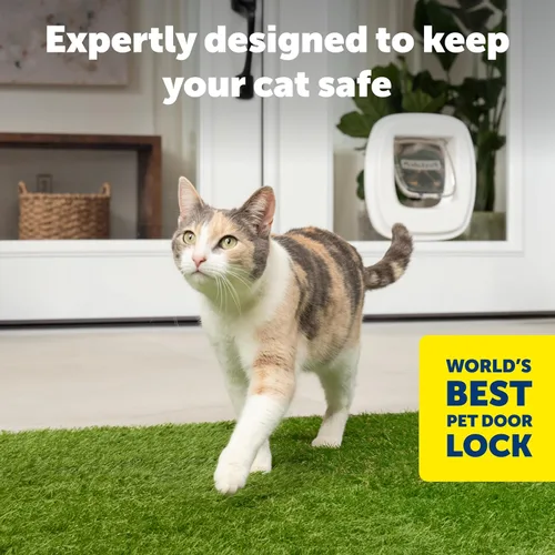 Vista 5 de Adaptador de instalación de puerta de gato grande de vidrio PetSafe, adaptador de montaje para la instalación de la nueva y mejorada puerta de gato