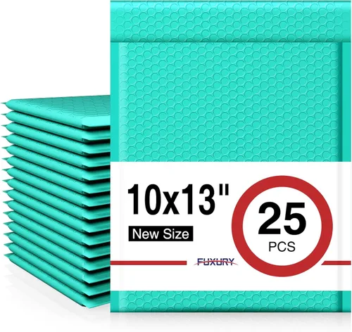 Vista 30 de Fuxury Paquete de 200 sobres acolchados impermeables de burbujas negras de Negro