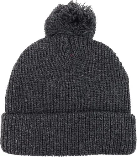 Vista 3 de Trendy Apparel Shop XXL - Gorro de invierno acanalado con pompones de gran