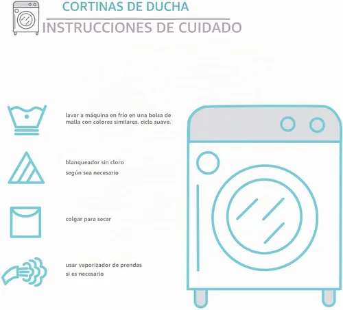 Vista 9 de Lush Decor Cortina de ducha de algodón tejido blanco con rayas grises y flecos de borlas, accesorios de baño (72 x 72 pulgadas)