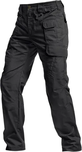 Vista 4 de CQR - Pantalones tácticos tipo cargo para hombre, tejido ripstop, resistentes al agua, ligeros, para uso diario, trabajo, senderismo o exteriores