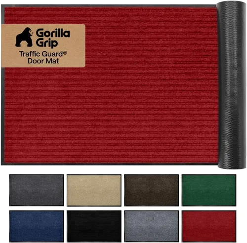 Vista 77 de GORILLA GRIP Traffic Guard - Tapete resistente para interiores y exteriores Negro