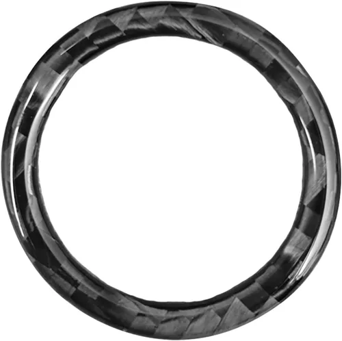 Vista 6 de Cubierta de anillo para botón de arranque del motor, fibra de carbono, sin llave, botón de arranque con un clic, adhesivo para el panel de ajuste