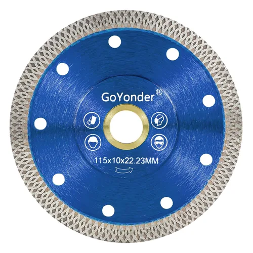 Vista 10 de GoYonder Hoja de Sierra de Diamante Super Delgada de 4" para Amoladora Hoja de Azulejo, Hoja de Sierra de Diamante para Cortar Azulejos de Porcelana