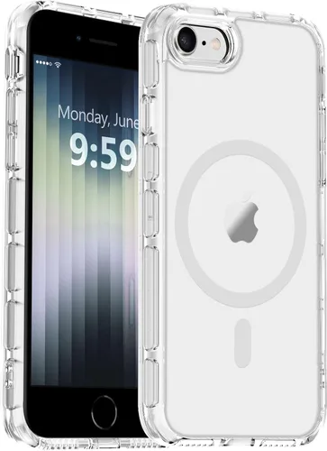 Vista 68 de MOCCA - Funda magnética resistente para iPhone XR de 6.1 pulgadas, compatible con MagSafe, funda con protección contra caídas de grado militar