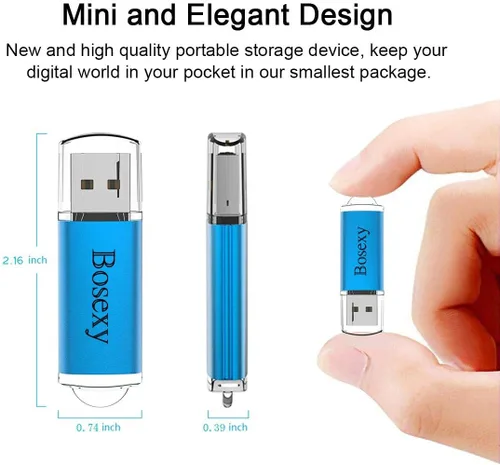 Vista 2 de Paquete de 10 unidades de memoria USB de 32 GB con indicador LED de tapa, multicolor