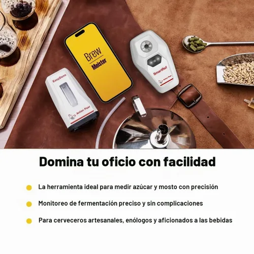 Vista 3 de SmartRef Refractómetro Digital de Anton Paar – Medidor de Brix y Mosto de Alta Precisión para Elaboración de Cerveza, Vinificación, Fermentación