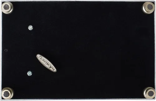 Vista 5 de Cottage Garden Caja de música pequeña con diseño de rosa en relieve en tono plateado con texto en relieve de sobrina Sweet Smile Bring Joy Plays You