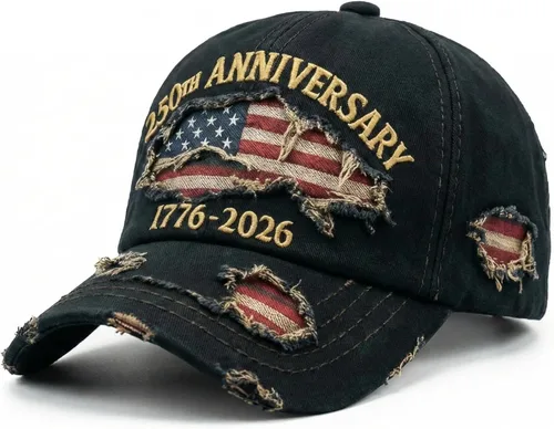 Vista 5 de 250th Anniversary USA Hat Eagle 250 Year American Anniversary Gorra de béisbol ajustable patriótica