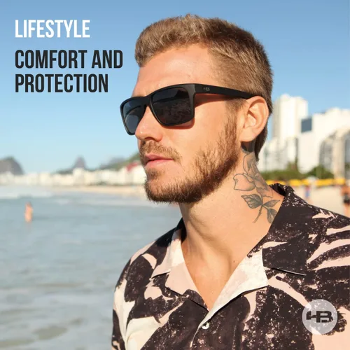 Vista 6 de HOT BUTTERED Gafas de sol informales H-BOMB 2.0 100% protección UV, gafas deportivas para hombre y mujer Accesorios de moda