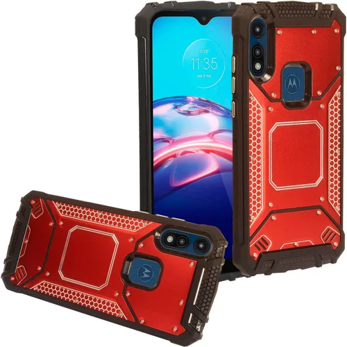 Vista 8 de Para Motorola Moto E (2020) XT2052 - Funda de aluminio de metal para teléfono - ZY1 Negro