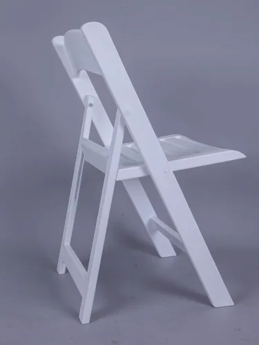 Vista 5 de Productos de asientos comerciales Resina Blanco Sillas plegables (R-201-WH-S)