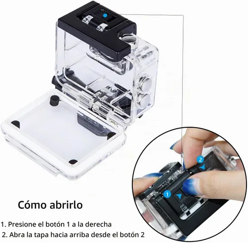 Vista 5 de Funda impermeable para cámara compatible con AKASO EK7000 Action Cam