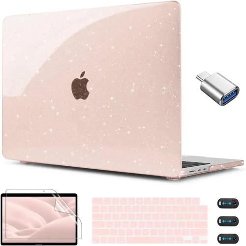Vista 17 de CISSOOK para MacBook Air 13.6 M4 M3 M2 Funda 2025 2024 2022 Release, Carcasa Rígida de Plástico y Cubierta de Teclado y Adaptador USB para MacBook