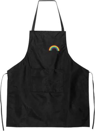 Vista 14 de HARFINGTON Delantal de cocina unisex para restaurante no ajustable, lavable, con 2 bolsillos