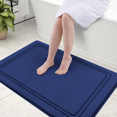 Vista 36 de Grandaily Alfombra de Baño de Espuma Viscoelástica 24x16, Ultra Suave, Antideslizante y Absorbente, Alfombras de Baño Lavables a Máquina y Secables
