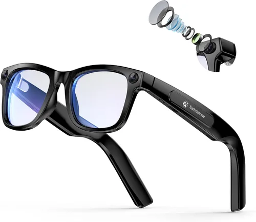 Vista 11 de Lentes inteligentes Ai 2026 para hombres y mujeres, gafas de cámara HD 4K de 8 MP, batería de 410 mAh, admite grabación de fotos/videos/audio