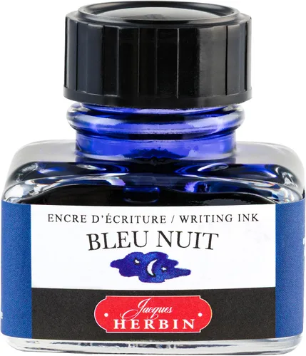 Vista 24 de Tinta para pluma estilográfica Herbin - Botella de 30 ml - Bleu Azur