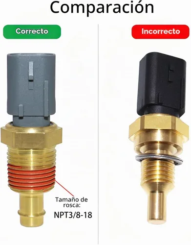 Vista 2 de Sensor ECT de temperatura del refrigerante para Chrysler Dodge Jeep Ram 5149077AB