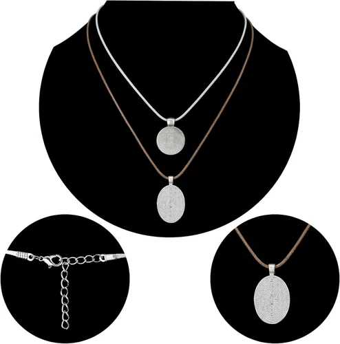 Vista 4 de 100 piezas de cordón encerado para collar con cierre, collar a granel, cuerda, pulsera, cuerdas para hacer joyas, colgantes, suministros