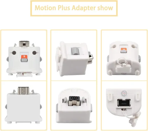 Vista 6 de DTOL DT20182035 para Nintendo Wii Motion Plus - Controlador de sensor de movimiento remoto externo Wii U Motion Plus blanco 1 unidad