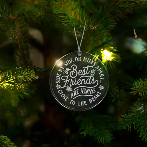 Vista 8 de BAD BANANAS Regalos para mejores amigos – Adorno de cristal de 3 pulgadas – Regalos para mejores amigas para mujeres – Adorno para decoración