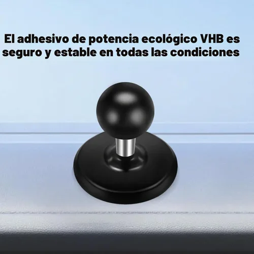 Vista 5 de Base de bola adhesiva flexible con bola de 1 pulgada compatible con brazo de doble enchufe RAM Mounts tamaño B, adaptador de cabeza de bola de 1
