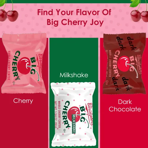 Vista 7 de Adams & Brooks, Inc. Big Cherry Bar - Cordiales de cereza, cordiales de cereza de chocolate, cerezas cubiertas de chocolate, barra de caramelo
