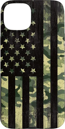 Vista 9 de iPhone 16 American Flag Camo Camouflage Black Patriotic Pride Case