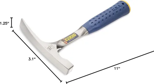 Vista 7 de Estwing Martillo de carpintero/albañil - Herramienta de albañil de 16 oz con construcción de acero forjado y mango con reducción de impacto