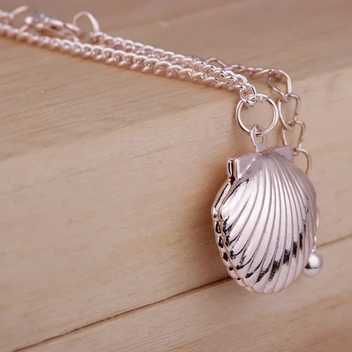 Vista 6 de Conchas Conchas Conchas Collar de medallón para mujeres y niñas con imagen náutica joyería encantos collar foto camafeo collar regalos para mujeres