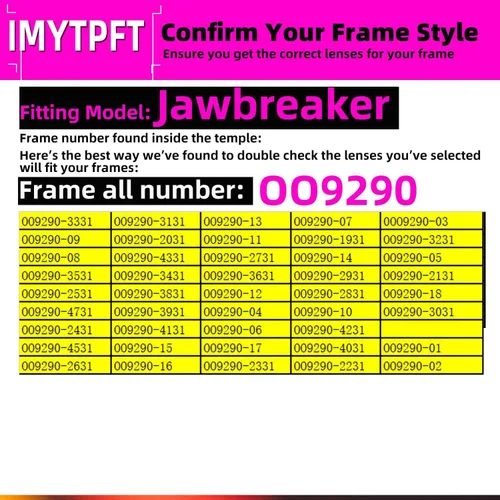 Vista 4 de 2 CompatiblesReemplazo para Lentes Oakley Jawbreaker Transparente Amarillo Polarizado