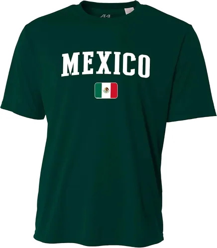 Vista 2 de México Soccer Jersey Bandera Logo Hombres Equipo Nacional Futbol Copa Mundial Olímpicos Personalizado Deportes Nombre Número