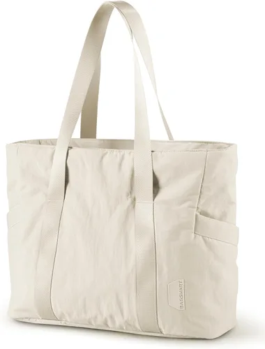 Vista 19 de BAGSMART Bolsa de mano para mujer, bolsa de mano con cremallera, bolsa de trabajo con compartimentos, bolsa de hombro para enfermera, para viajes