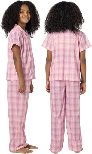 Vista 3 de PajamaGram Pajamas for Kids - Short Sleeve Button Down Pajamas for Boys & Girls