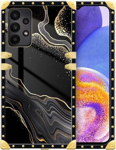 Vista 9 de Funda compatible con Samsung Galaxy A03S 4G, TPU suave de lujo y parte trasera de policarbonato duro para niñas y mujeres, funda protectora a prueba