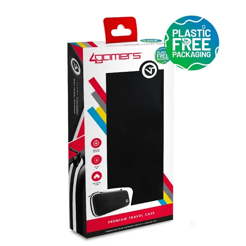 Vista 2 de 4Gamers Hard Shell Travel Case Black & White - Compatible with Nintendo Switch, Lite & OLED