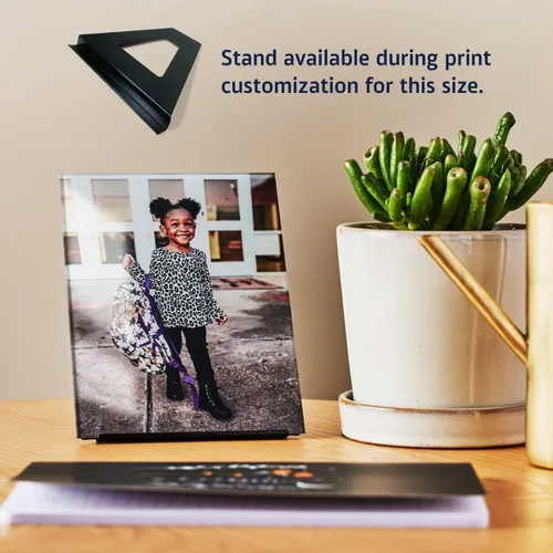 Vista 5 de Fracture - Impresión de foto en vidrio personalizada – 12 x 16 cm Tamaño de retrato extra pequeño Sube tu propia foto Arte de pared de vidrio