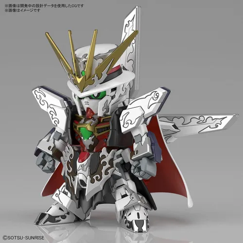Vista 3 de Bandai Hobby SD Gundam World Heroes - #10 Arsene Gundam X, kit de modelo Bandai Spirits