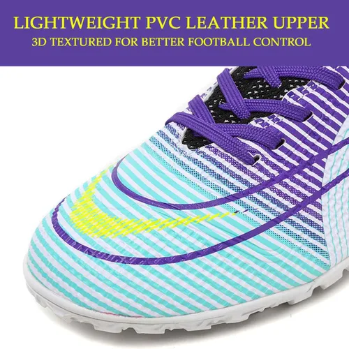 Vista 2 de HESBITEUL Zapatos deportivos para hombre, para interiores y exteriores, cómodos, de fútbol, para estudiantes, de alta potencia de agarre