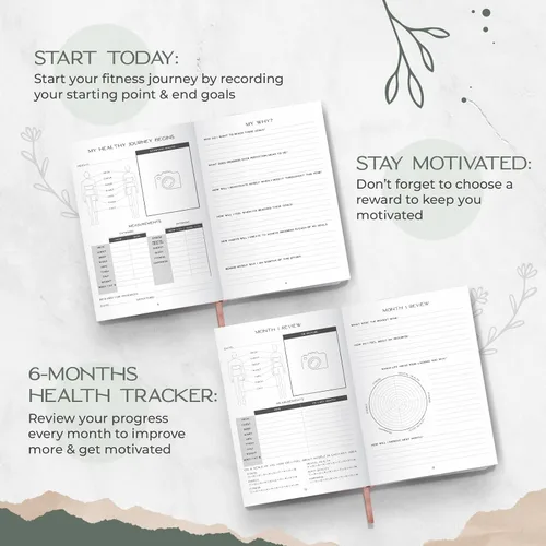 Vista 6 de Graceful by Design Planificador de comidas y rastreador de actividad física – Planifica entrenamientos en nuestro diario de fitness para mujeres