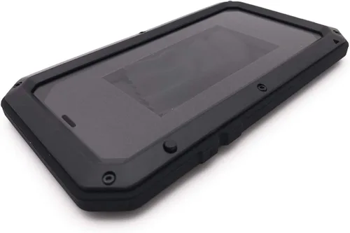 Vista 4 de Funda protectora de cuerpo completo 360 para iPhone Xs, resistente a los golpes, funda de metal de aluminio con protector de pantalla integrado